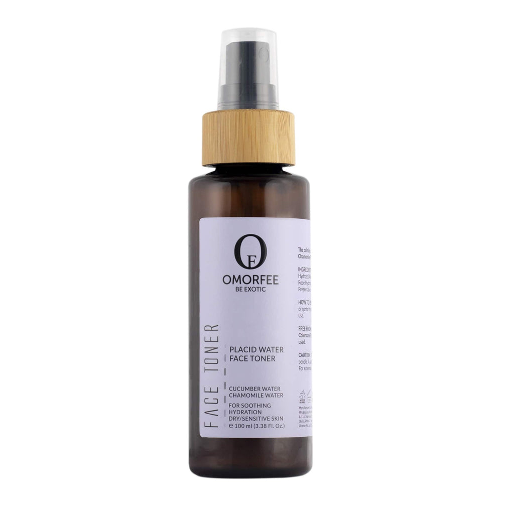 Omorfee organic and natural face toner for dry and sensitive skin. All day freshness and refresh face cucumber and camomile water.